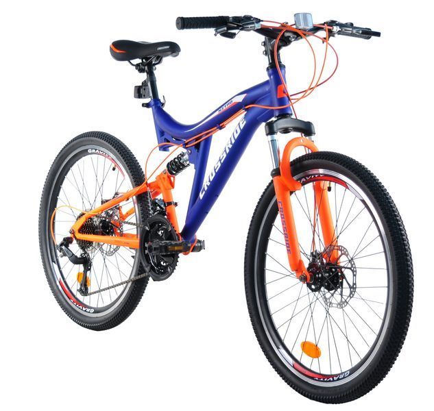 Велосипед 24" CROSSRIDE AMT-susp. ST NITRO Синій 0212 фото