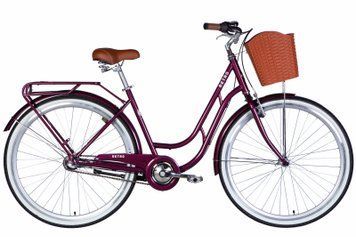 Велосипед ST 28" Dorozhnik RETRO PH рама-19" малиновый 2025 OPS-D-28-439 фото