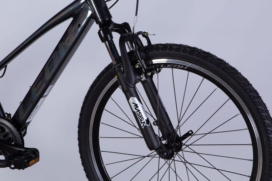 Велосипед AL 24" Leon JUNIOR AM Vbr CS рама-12" черный 2025 OPS-LN-24-112 фото