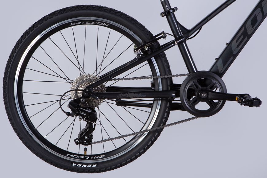 Велосипед AL 24" Leon JUNIOR AM Vbr CS рама-12" черный 2025 OPS-LN-24-112 фото