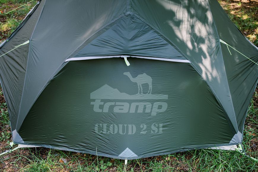 Намет Tramp Cloud 2 Si темно-зелений TRT-092-green фото