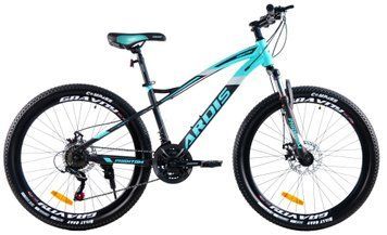 Велосипед 26" MTB ST "PHANTOM" Черно-голубой 4028 фото