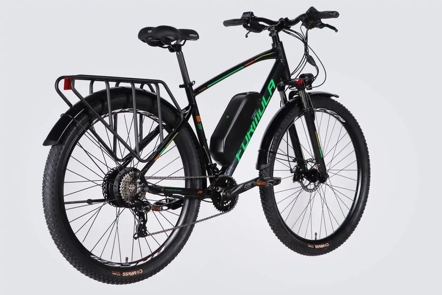 Велосипед с электроприводом 29" AL Formula eCURSOR MAN DD CS рама-19" 48B 13А*ч 500Вт черно-зеленый 2026 ELB-FR-29-242 фото