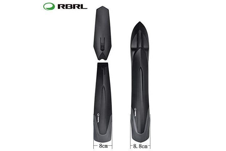 Крила 24-29" RBRL RL-910F/R швидкозмінні (кріпл. на корону вилки і підсідел.) чорн. MUD-416 фото