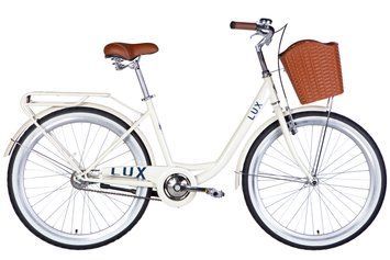 Велосипед ST 26" Dorozhnik LUX Velosteel рама-17" слонова кістка 2026 OPS-D-26-365 фото