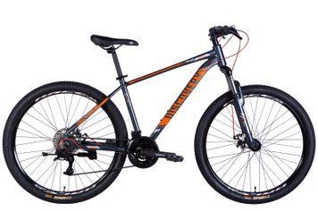 Велосипед AL 27,5" Discovery BASTION DD CS рама-17" серо-оранжевый 2025 OPS-DIS-27,5-009 фото