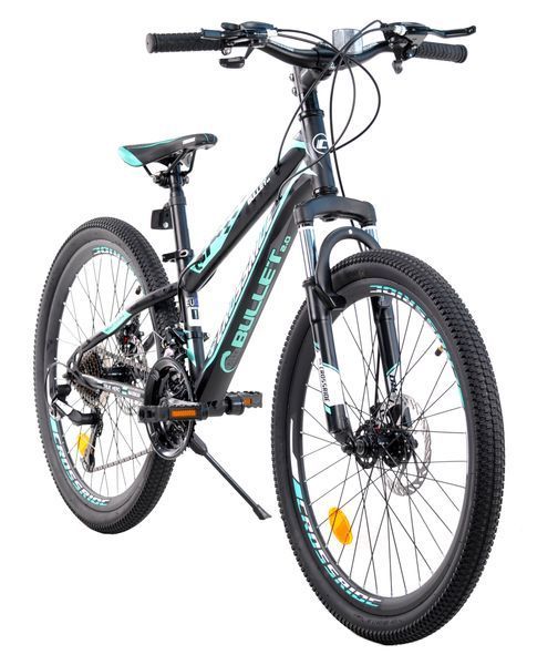 Велосипед 24" CROSSRIDE Bullet 2.0 Чорно-блакитний 0291 фото