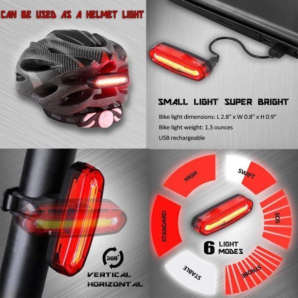 Ліхтар габаритний задній (скло) BC-TL5434 LED, USB (червоний) LTSS-020 фото