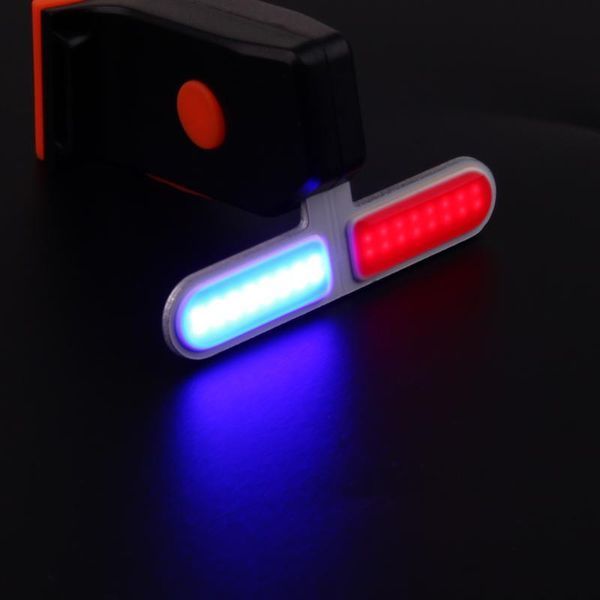 Фонарь габаритный задний (Police) BC-TL5454 красно-синий LED, USB, LTSS-026 фото