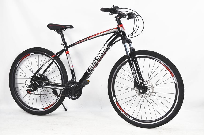 Велосипед 29" CROSSRIDE MTB AL ENIGMA Чорно-червоний 0273 фото
