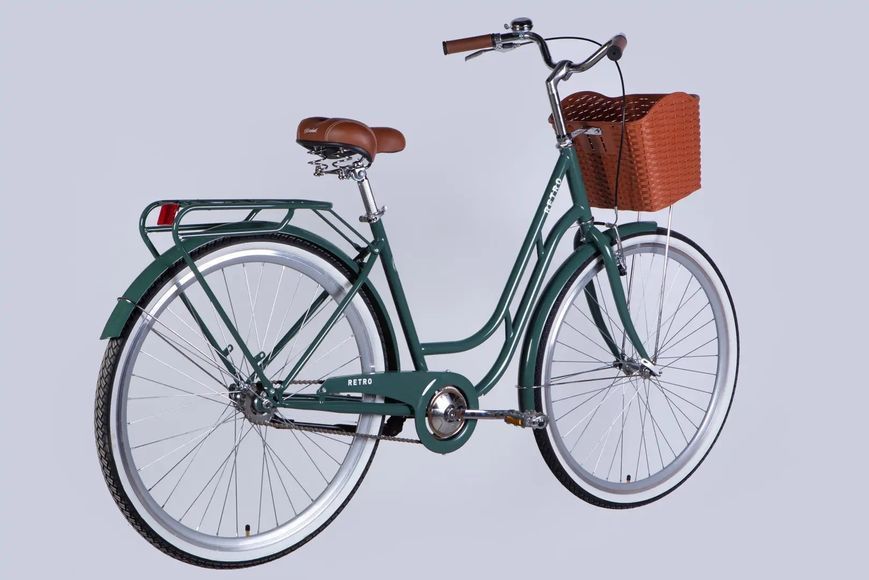 Велосипед ST 28" Dorozhnik RETRO Velosteel рама-19" зелено-серый 2026 OPS-D-28-545 фото