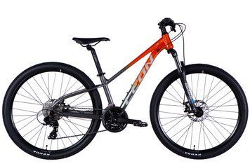 Велосипед AL 27,5" Leon XC 105 DD CS рама-13" оранжевый с серебристым 2025 OPS-LN-27,5-027 фото
