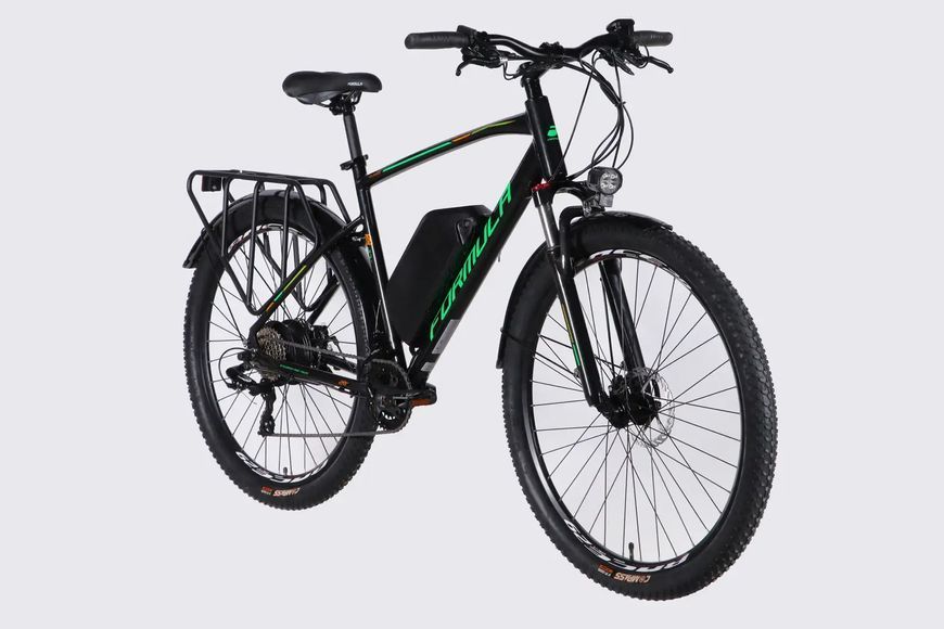 Велосипед с электроприводом 29" AL Formula eCURSOR MAN DD CS рама-21" 48B 17.5А*ч 500Вт черно-зеленый 2026 ELB-FR-29-248 фото