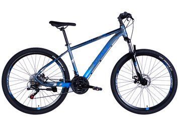 Велосипед AL 27.5" SPACE MERCURY DD FR рама-17" серо-синий 2025 OPS-SP-27.5-027 фото