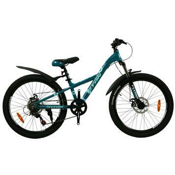 Велосипед Titan Calypso 24" Темно зелений-Блакитний 24TJA-004698 фото