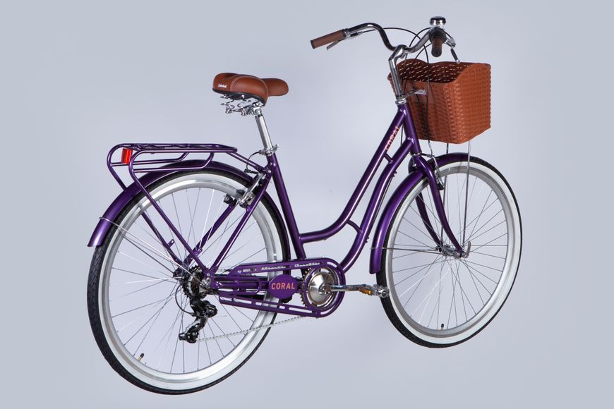 Велосипед AL 28" Dorozhnik CORAL Vbr FR рама-19" фіолетово-синій 2025 OPS-D-28-532 фото