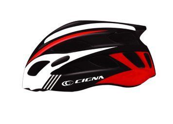 Шлем велосипедный черно-бело-красный CIGNA WT-016 58-61 см с белым козырьком 2022 HEAD-037 фото