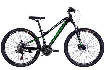 Велосипед AL 26" Formula BLACKWOOD DD FR рама-13" чорний з зеленим 2026 OPS-FR-26-801 фото