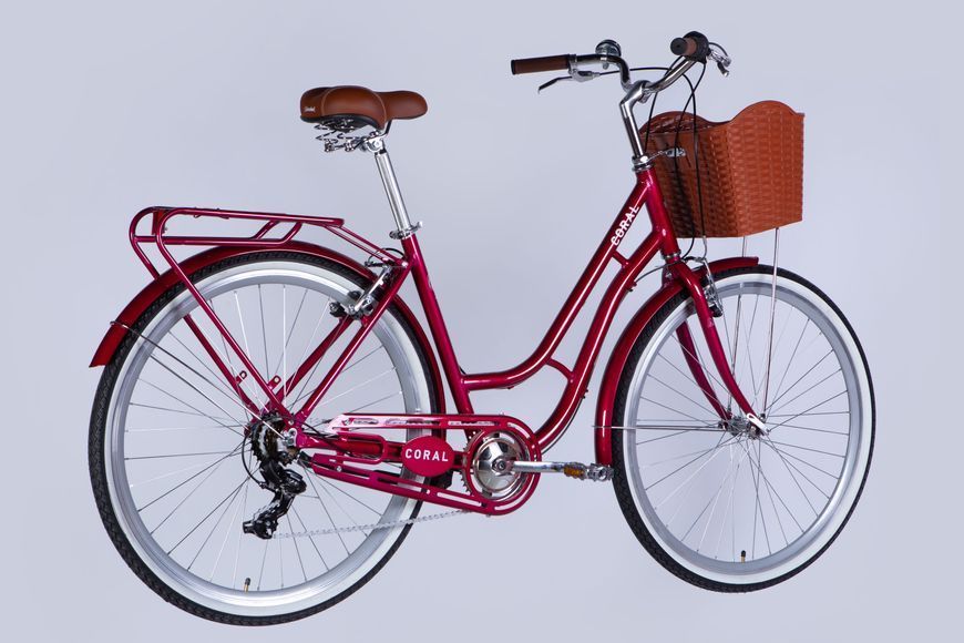 Велосипед AL 28" Dorozhnik CORAL Vbr FR рама-19" рубиновый 2025 OPS-D-28-534 фото