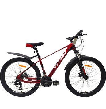 Велосипед Titan Shadow 2024 26" Красный-Черный 26TJM-005056 фото