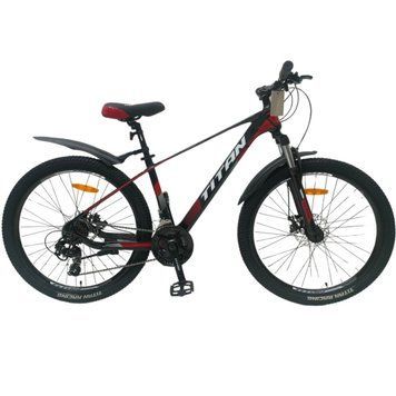 Велосипед Titan Shadow 2024 26" Чорний-Червоний 26TJM-005058 фото
