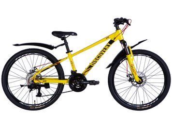 Велосипед AL 24" Discovery QUBE DD CS рама-11,5" желто-черный 2025 OPS-DIS-24-334 фото