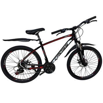 Велосипед CrossBike Tracker 24" Чорний-Червоний 24СTA-000009 фото