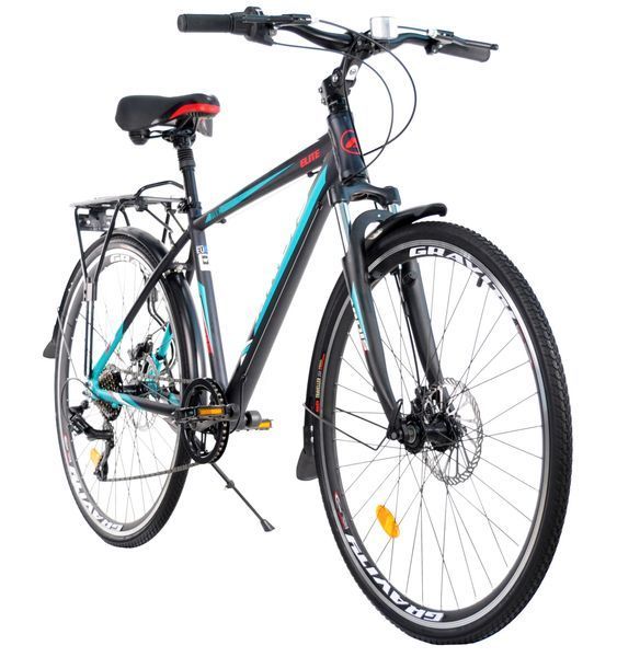 Велосипед 28" Ardis CTB AL ELITE GENT Чорно-блакитний 0276 фото