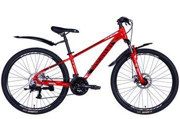 Велосипед AL 26" Discovery BASTION DD CS рама-13" красно-черный 2025 OPS-DIS-26-612 фото