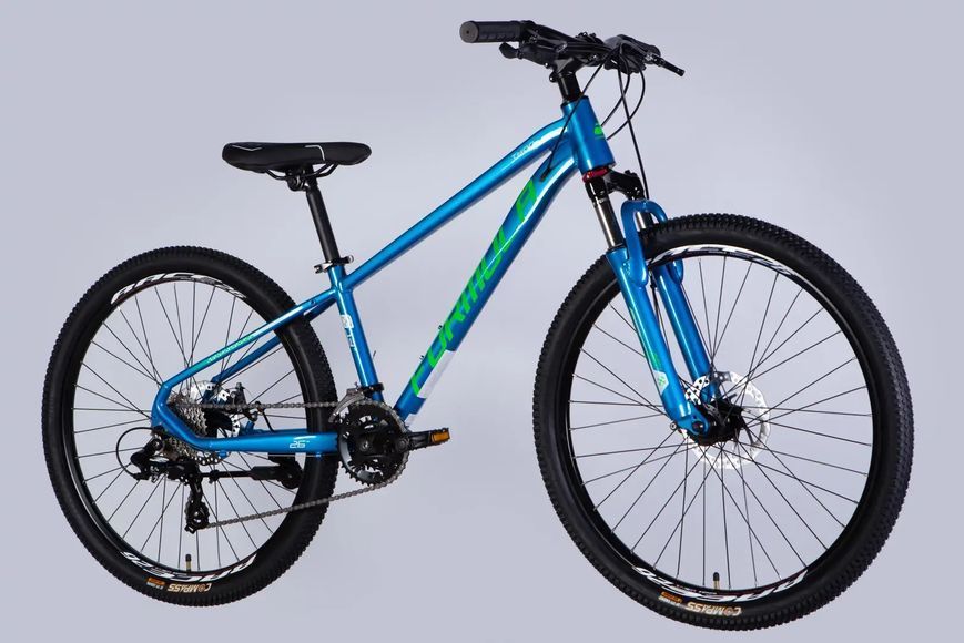 Велосипед AL 26" Formula THOR DD CS рама-13" синий с зеленым 2026 OPS-FR-26-813 фото