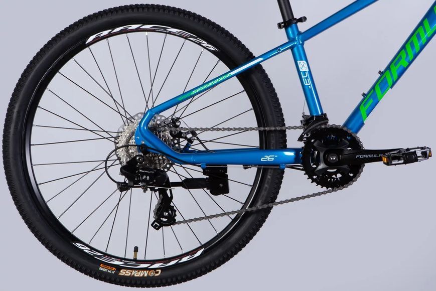 Велосипед AL 26" Formula THOR DD CS рама-13" синий с зеленым 2026 OPS-FR-26-813 фото